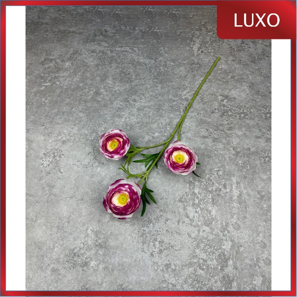 LUXO - C79 YANG (x3) ดอกไม้ดอกโบตั๋น ผ้าไหม ผ้า 65CM ARTIFICIAL FLOWERS DECORATION ROOM HOME OFFICE 