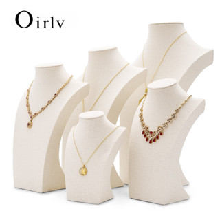 Oirlv กํามะหยี่หน้าอกเครื่องประดับสร้อยคอคอรุ่นขาตั้งผู้ถือ …