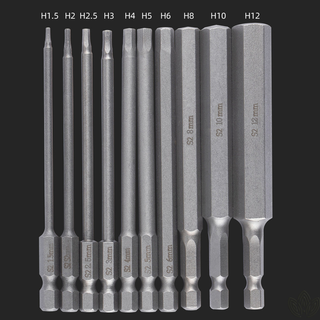ใหม่ 8/10 ชิ้น 1/4 "Hex Shank หัวอัลเลนประแจไขควงซ็อกเก็ตบิตเมตริกไขควงแม่เหล็ก Bits ชุด
