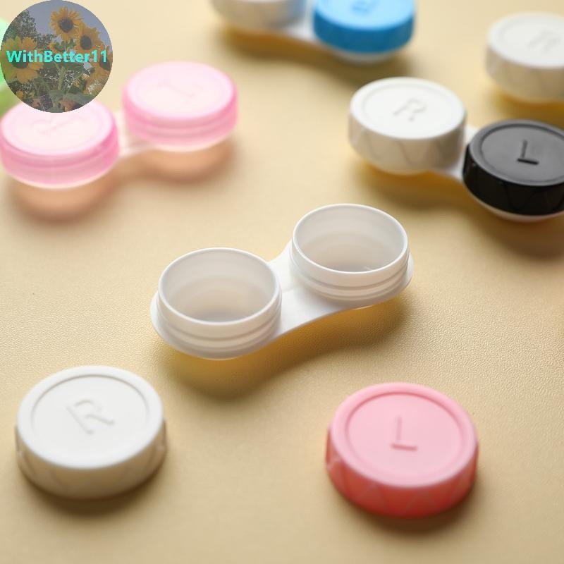 Better 10 ชิ้นคอนแทคเลนส์ L + RCases Storage Holder Soaking Container Travel Accessaries TH