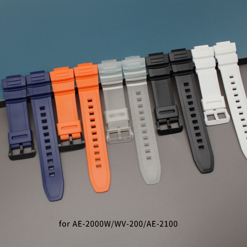สําหรับ AE-2000W/WV-200 สายคล้องคอ-เรซินสําหรับ AE-2100, นาฬิกาผู้ชายสําหรับ MCW-100H/HDD-S100