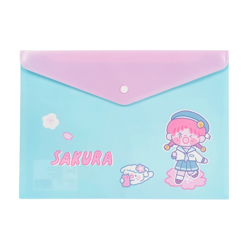 แฟ้มกระดุมพลาสติก A4 ME.STYLE BELLA 3-B