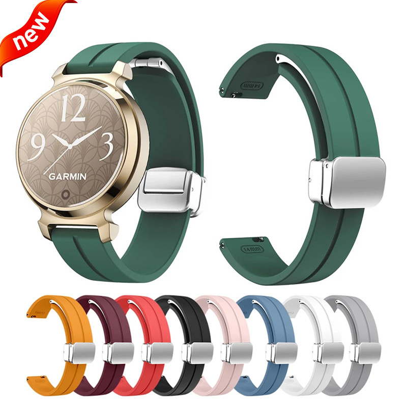 สายซิลิโคน (ไม่มีนาฬิกา) สําหรับ Garmin Lily 2 Watchband Quick Fit สายซิลิโคนสําหรับสร้อยข้อมือ Garmin Lily 2