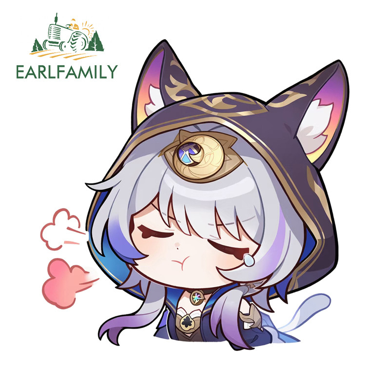 EARLFAMILY Honkai Star Rail Cifera สติกเกอร์รถ Occlusion Scratch กันน้ํา JDM Decal เหมาะสําหรับรถจัก