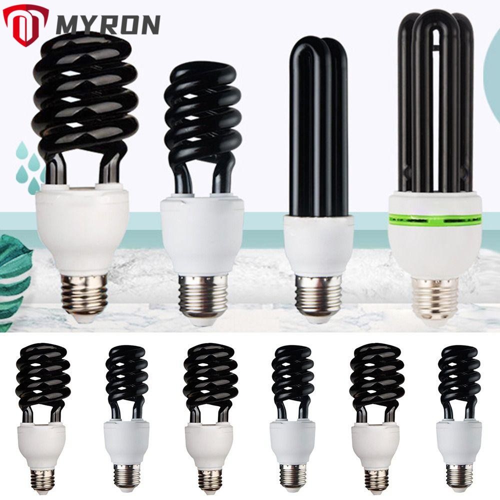 MYRON UV Black Light, AC 220V 13-40W ไฟ LED เกลียว, ประหยัดพลังงาน E27 เกลียว CFL หลอดไฟดักแมลง