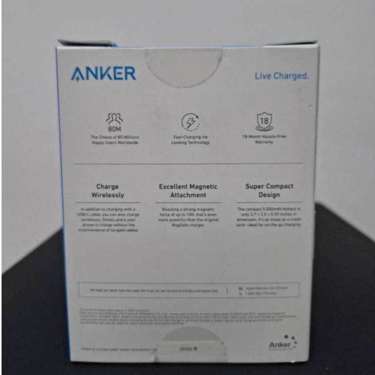 แบตสำรองไร้สาย 5000mAh Anker 321 แม็กโก Battery PowerCore รองรับตั้งแต่ 12มินิ ขึ้นไป netplsusmall - รูปที่ 2