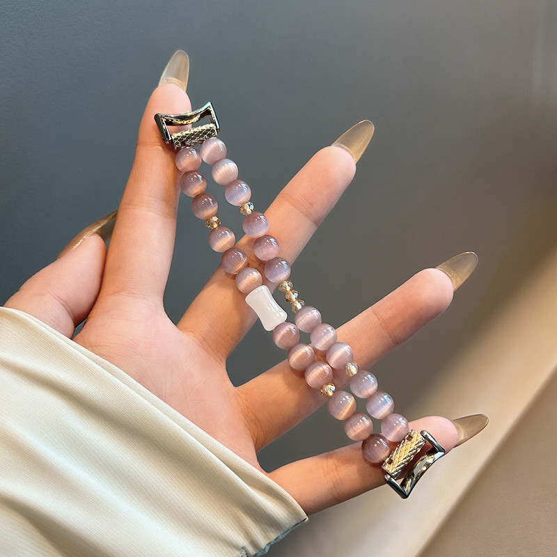 สายรัดข้อมือลายตาแมวแบบยืดหยุ่นสุดหรูสำหรับ Xiaomi Mi รูปที่ 5