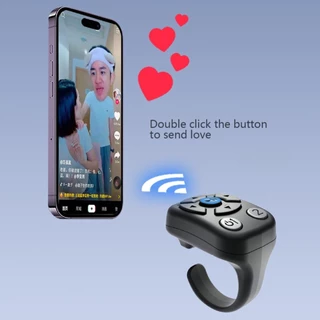DFR 7 ปุ่มปลายนิ้ว Blutooth รีโมทคอนโทรลเลื่อนนิ้วมือโทรศัพท์มือถือ Video Control Selfie Stick หน้าอัตโนมัติควบคุมกล้อง