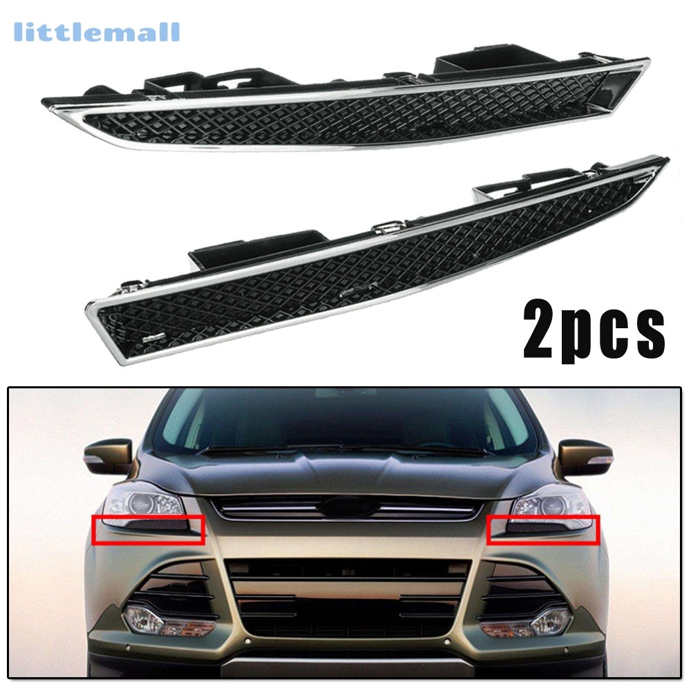 สําหรับ Ford สําหรับ Kuga Maverick Escape ไฟหน้า Mini Grille Bracket Decor Strip 1 คู่