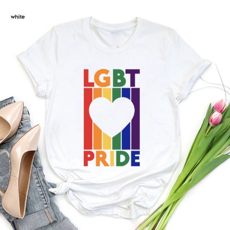 LGBT Pride T-shirt, Pride Flag Shirt, LGBT Love Shirt, Pride Rainbow Flag, Gift for Pride Month, Pride Flag LGBT Lo