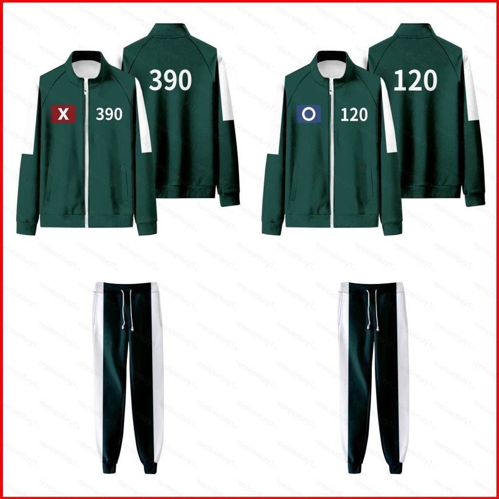 Ys Squid Game Season 2 เบอร์ 456 222 333 390 โชว์กางเกงวอร์มซิปเสื้อกันหนาวเสื้อแจ็คเก็ต Unisex Top