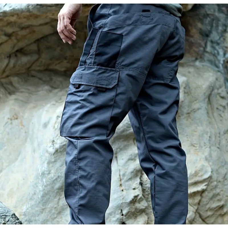 กางเกงเดินป่ายุทธวิธีกันน้ําผู้ชายทนทานหลายกระเป๋ากางเกงทํางาน ส-5เอ็กแอล สําหรับกิจกรรมกลางแจ้ง - รูปที่ 6