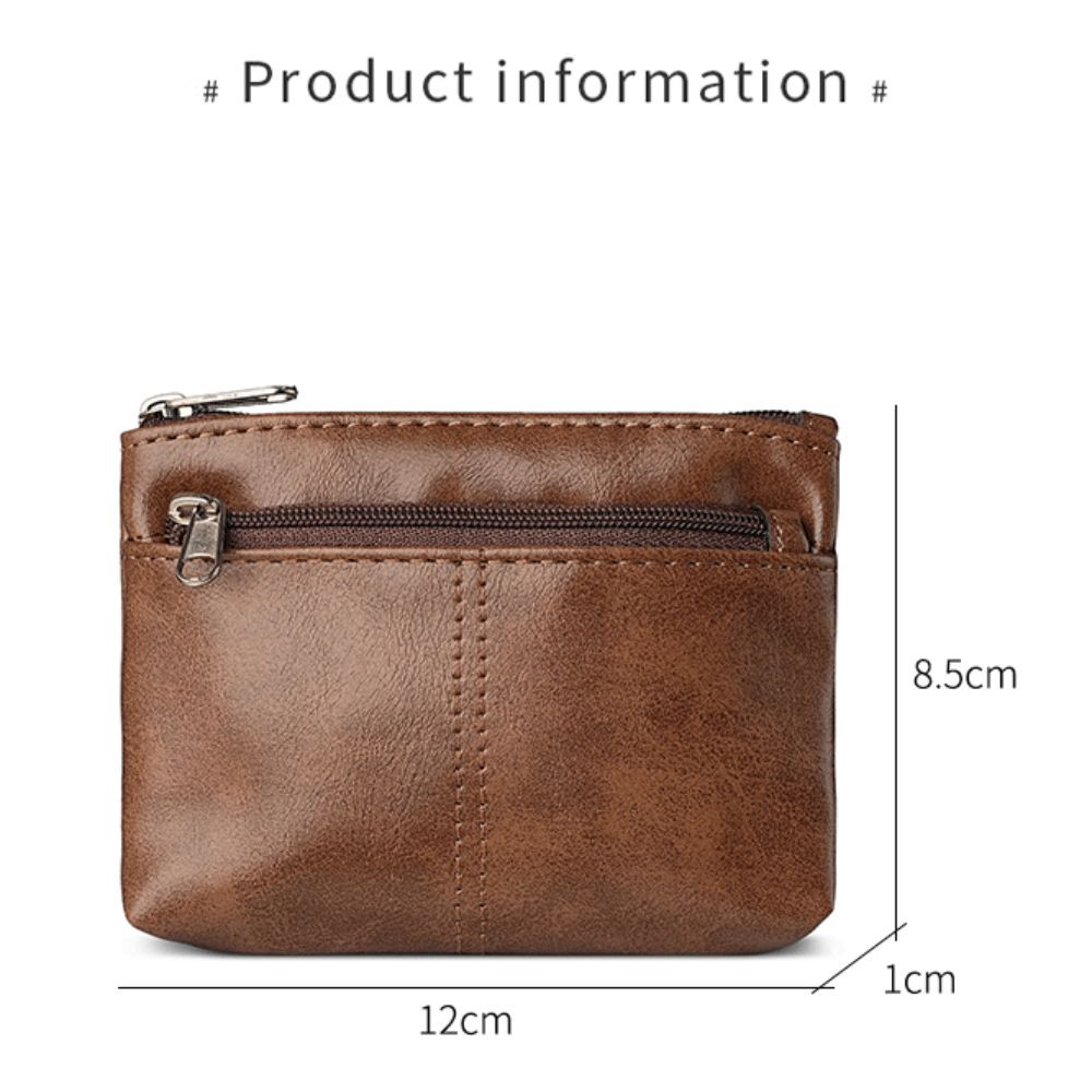 กระเป๋าใส่เหรียญ โคลินา115,กระเป๋าสตางค์วินเทจศูนย์สีทึบ,กระเป๋าใส่บัตรหนัง ปู่ ซิป