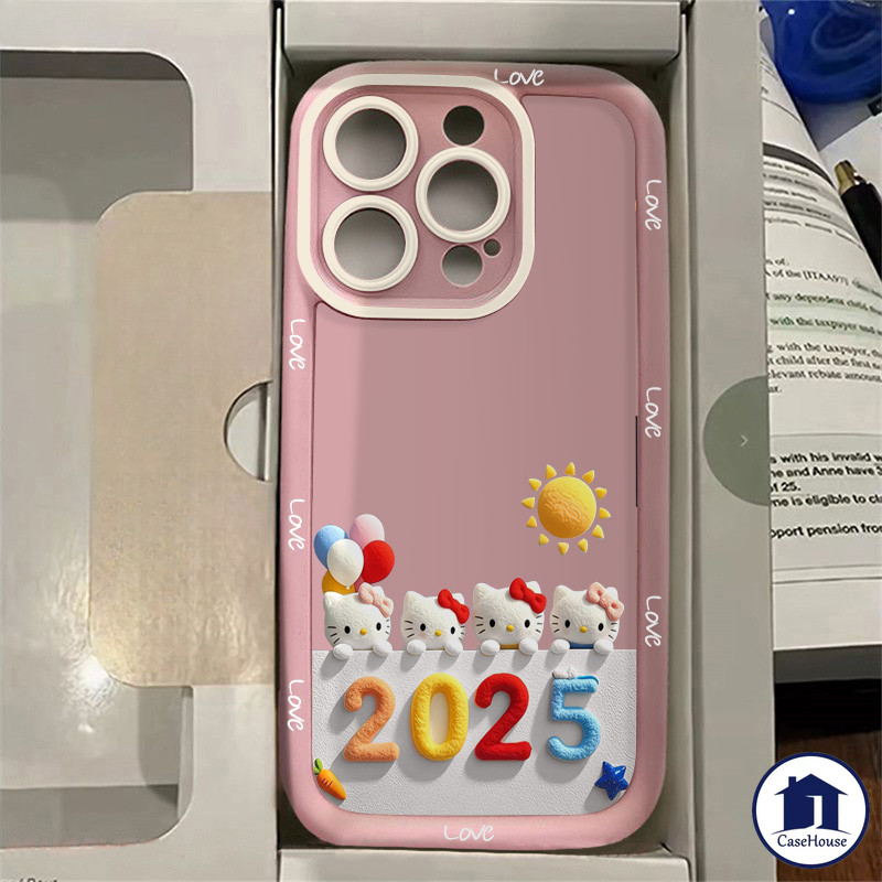 เคสนิ่มลายแมวน้อยแสนหวานในปี 2025 เข้ากันได้กับ iPhone XR 16 13 14 11 15 12 Pro Max 7 8 Plus X XS Max 15 14 12 16 Pro SE