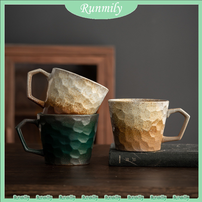 ชุดถ้วยกาแฟเซรามิค และจานรอง สไตล์เรโทร แบบสร้างสรรค์