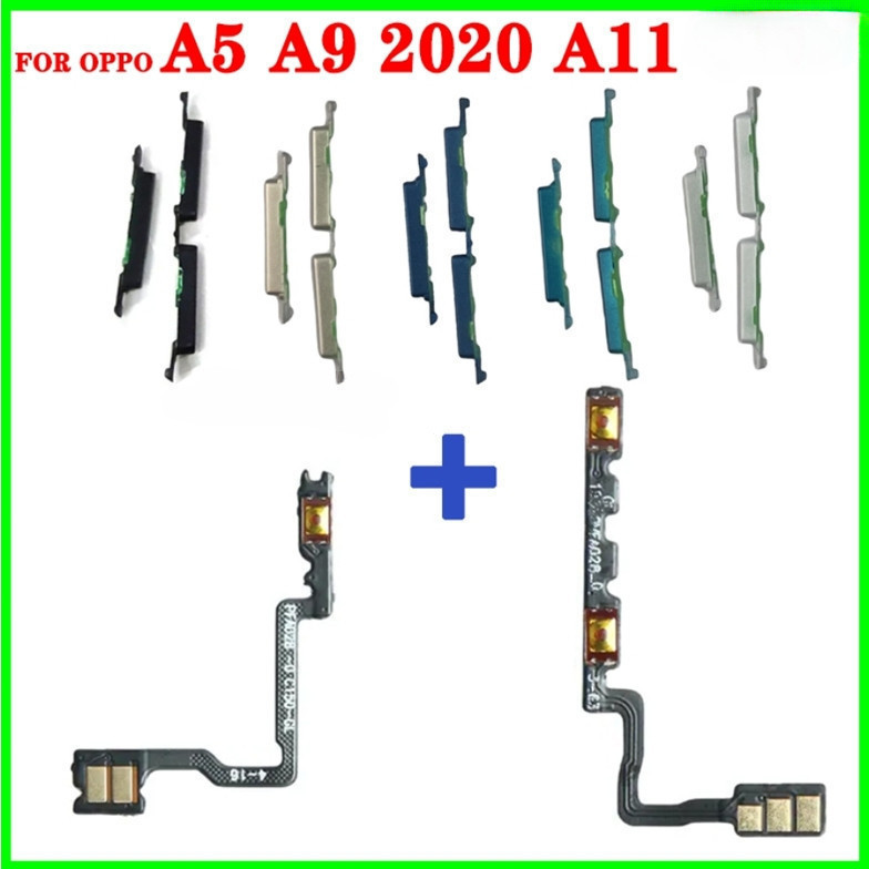 สําหรับ oppo A5 2020 A9 2020 A11 เปิดปุ่มปิด flex volume Up Down ปุ่ม flex สายริบบิ้น