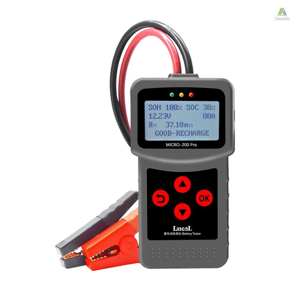 SmshTester 12-voltage Car Motorcycle Battery Tester Digital Battery Analyzer Motorcycle Automotive C