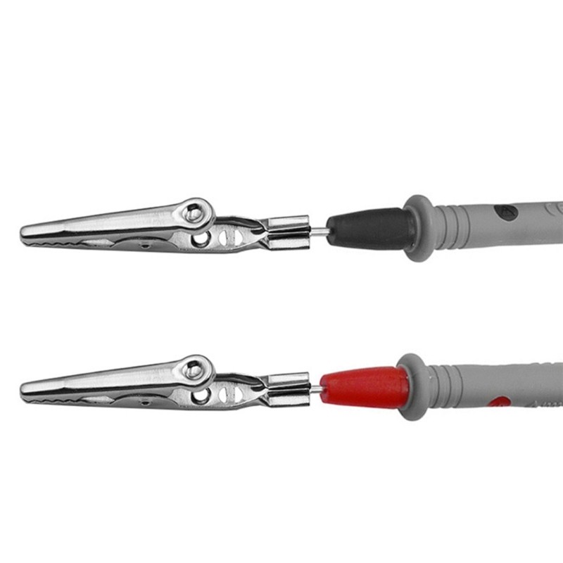 LIDU1 2 ชิ้นจระเข้จระเข้ทดสอบคลิปทดสอบตะกั่วจระเข้คลิปไฟฟ้า Clamp - รูปที่ 4