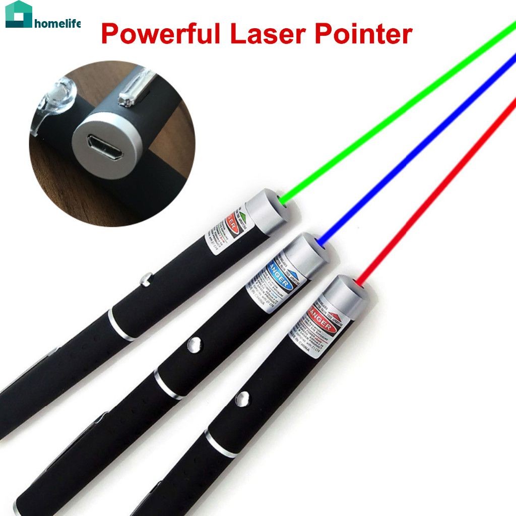 Powerful Laser Pointer Green Red Beam Light Laser Sight Pointer Powerful Light Pen Laser Pointer 3 C