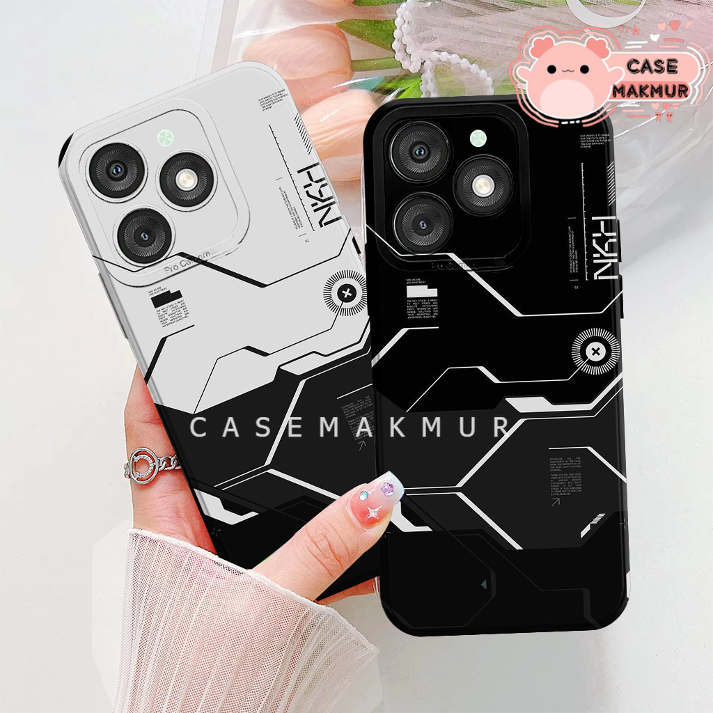 Itel A50 A70 A80 P65 A60 A60s Rs4 P55 P40 S23 S23+ / Zero 30 Rob0t Motif เคสป้องกัน Softcase