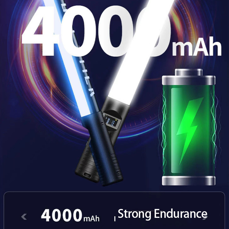แท่งไฟวิดีโอ LED แบบมือถือ หรี่แสงได้ 3000K~6000K ขนาด 50 ซม. พร้อมแผ่นกั้น พกพาง่าย สําหรับแต่งหน้า ถ่ายทอดสด กล้องวิดี