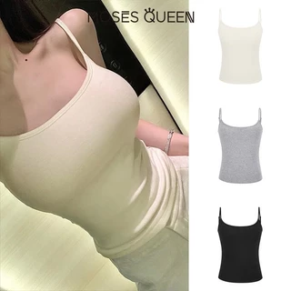 < MOSESQUEEN > เสื้อคีบแบบแฟชั่น ที่มีสายไหล่ตัวย่อปรับได้ พร้อมแผ่นรองหน้าอก เสื้อผ้าสตรีฤดูร้อนใหม่จากร้านขายเสื้อผ้าสตรี ที่มีลวดลายเซ็กซี่ #63119