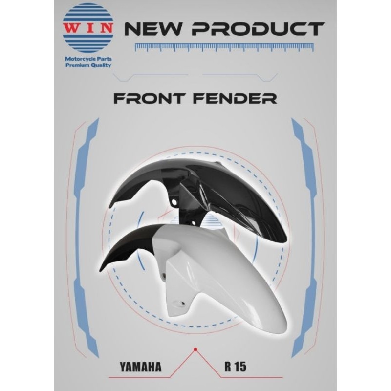 Yamaha R15 Old V1 บังโคลนหน้า WIN ยี่ห้อ