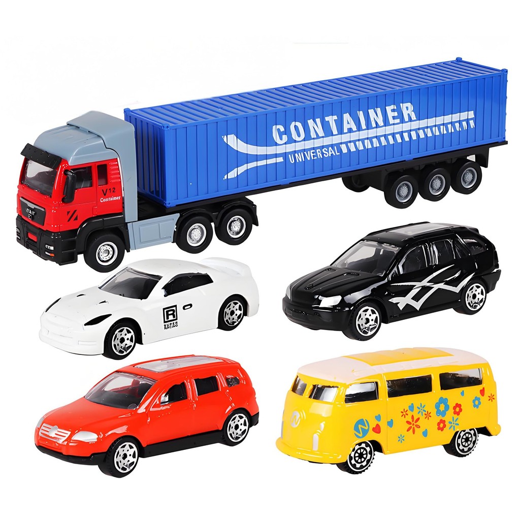 Huang Yem Car Toy Mini Car Set Children Construction Vehicle Truck Mini Car Fire Truck Construction
