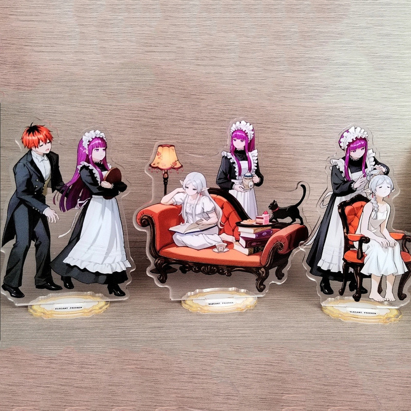 3 ชิ้น/แพ็ค 10 ซม.Sousou ไม่มี Frieren Beyond Journeys End Anime Figures อะคริลิคตัวอักษร Himmel Fri