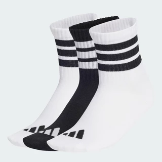 adidas ไลฟ์สไตล์ ถุงเท้าแต่งผ้าริบสามคู่สำหรับเด็ก เด็ก สีขาว JD1349