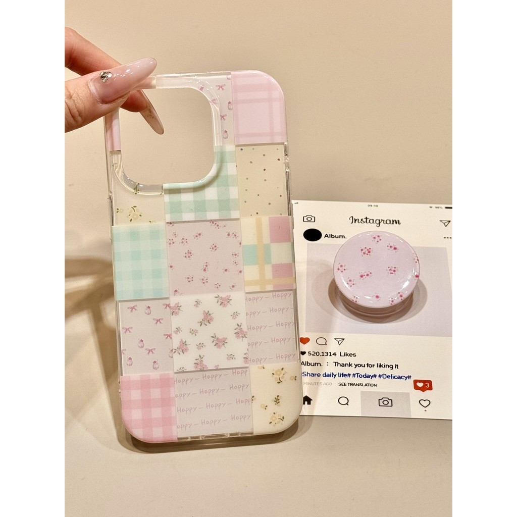 ลายดอกไม้ IMD เคสโทรศัพท์สองชั้นสําหรับ Samsung S25 S21 S24 S23 S22 S21FE S25FE S21PLUS S22PLUS S25U