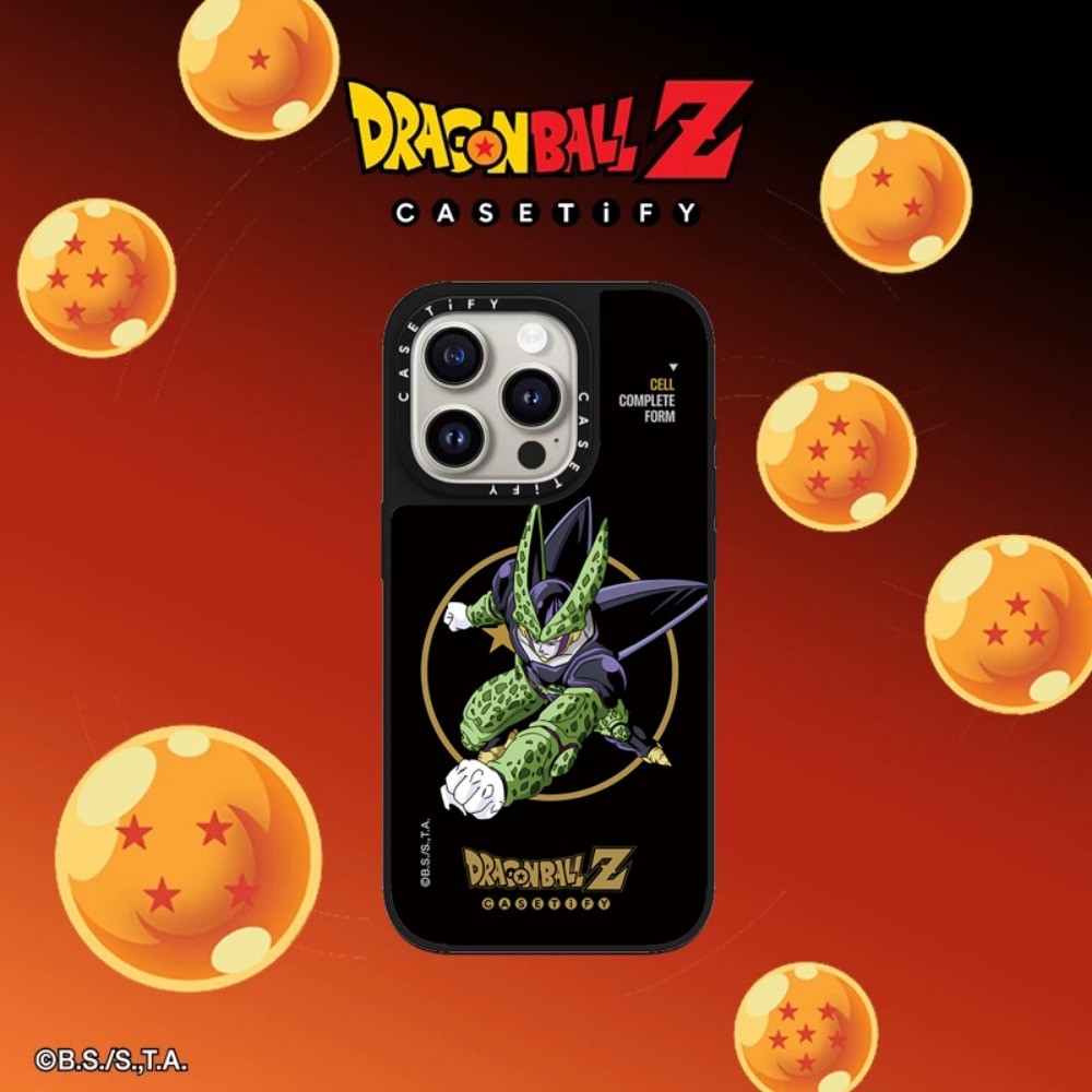 Magnetic Dragon Ball Cell Majin Buu กระจกเคสโทรศัพท์สําหรับ IPhone 16 Pro Max 15 14 13 12 11 กันกระแทกป้องกัน Hard Casing - รูปที่ 2
