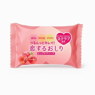 MORITOMO Official - PELICAN Hip Care Scrub Soap 35 g / สบู่ทำความสะอาดผิวบริเวณก้น สบู่หอมกลิ่นพีช