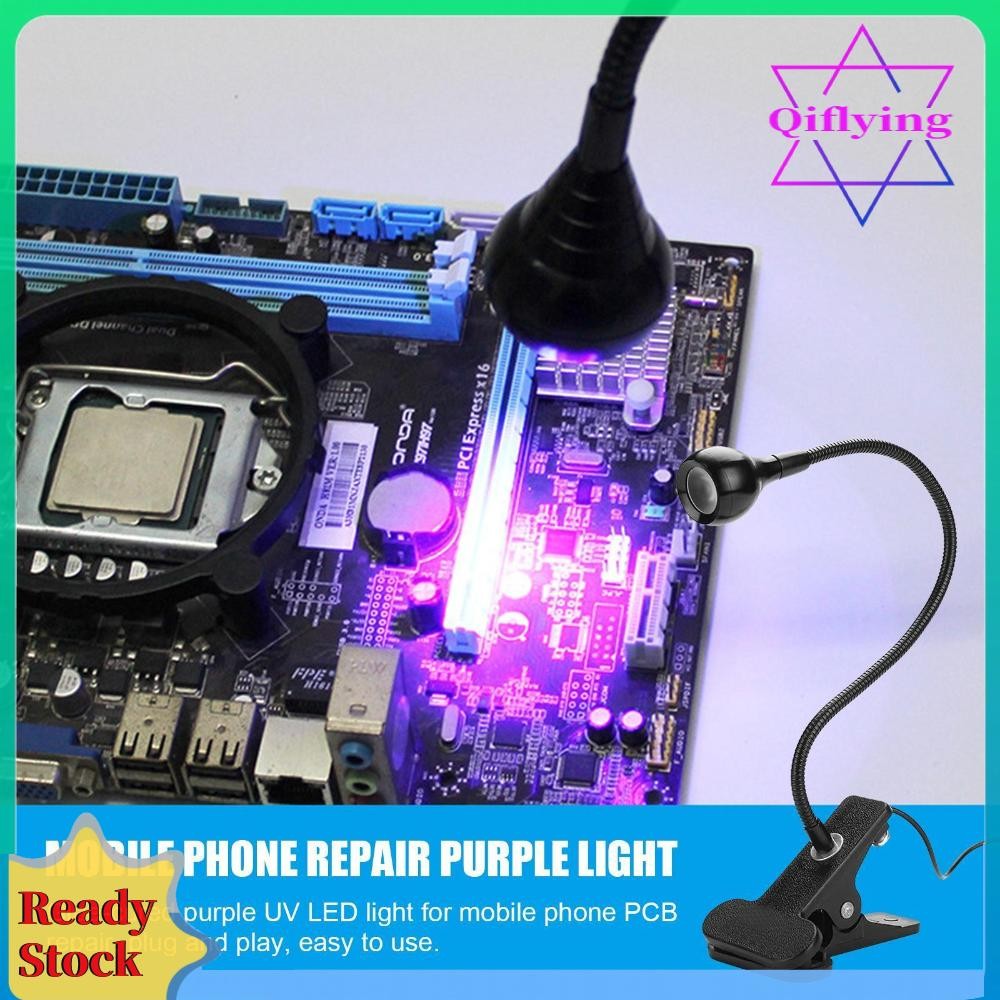 โคมไฟบ่มกาว UV - ไฟสีม่วงอัลตราไวโอเลต LED 3W สําหรับซ่อมโทรศัพท์