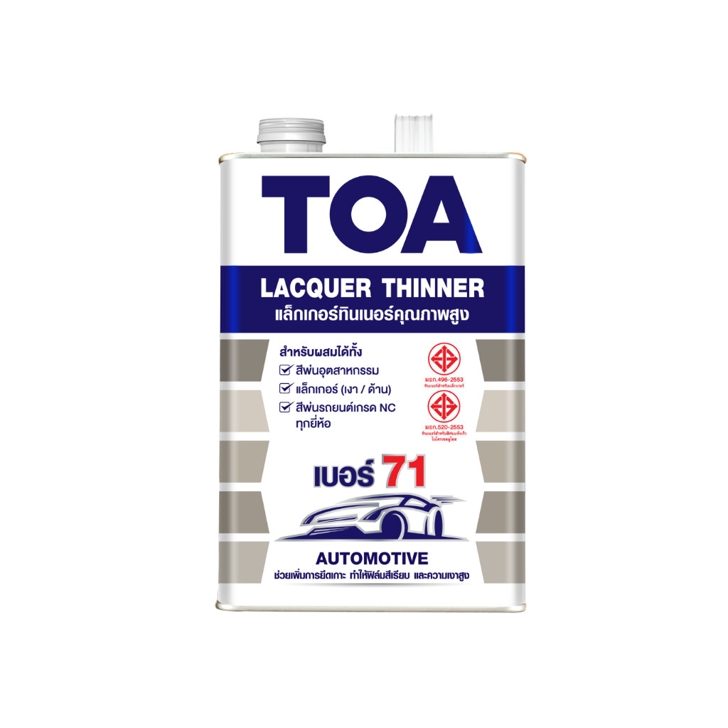 TOA ทินเนอร์แลคเกอร์ เบอร์ 71 (1/4แกลลอน)