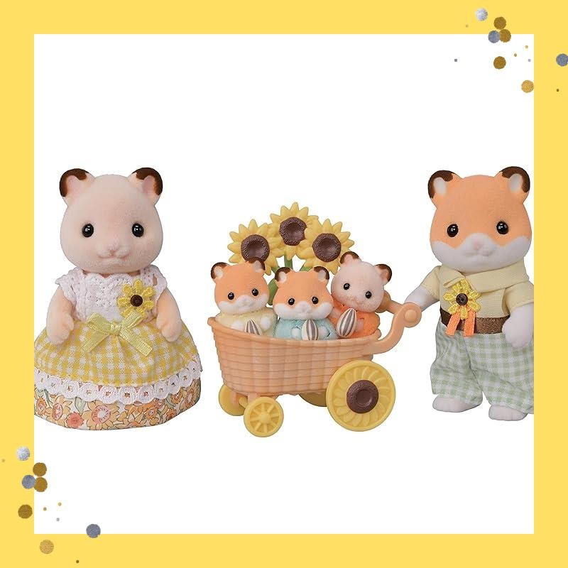 Sylvanian Families Dolls [Hamster Family] FS-61 ST mark certification 3 years and up Toys Dollhouse 