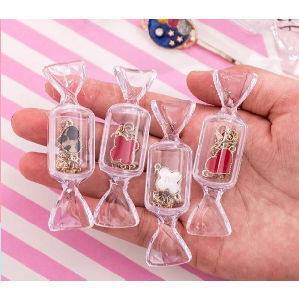RBS Mini Transparent Candy Organizer Box สําหรับเครื่องประดับ/แหวน/สร้อยคอ/ยา
