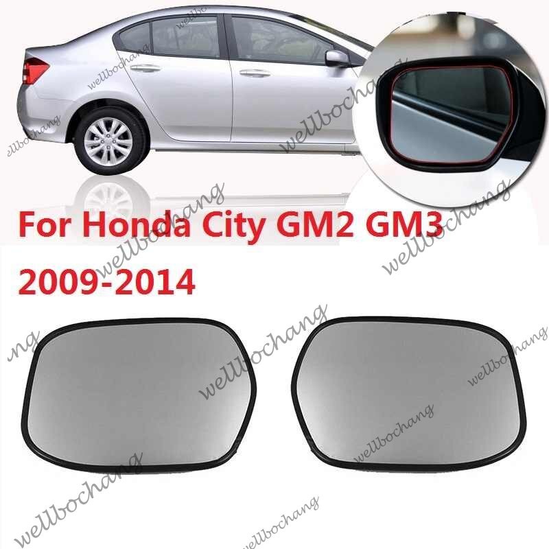 กระจกมองหลังด้านข้างกระจก/รถด้านข้างกระจกมองหลังกระจกเลนส์สําหรับ HONDA CITY 2009 2011 2012 2013 GM2