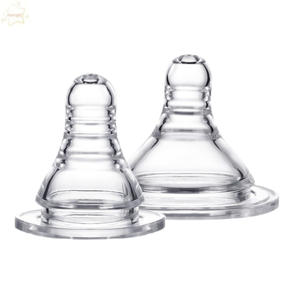 AWNGD จุกนมขวดนมซิลิโคนลํากล้องมาตรฐานเกรดอาหารคอบางลํากล้องกว้าง Universal Baby Pacifier จุกนมอุปกร