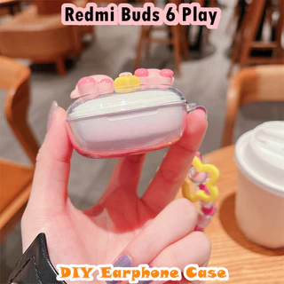 READY STOCK!นําไปใช้กับ Redmi Buds 6 Play เคส Case เคสหูฟัง DIY การ์ตูนสร้างสรรค์ ซิลิโคนนุ่ม เคส เคสหูฟัง
