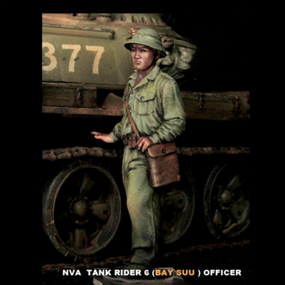 1/35 NVA Tank RIDER 6, OFFICER, Resin โมเดลฟิกเกอร์ทหาร, ธีมทหาร, ชุดประกอบและไม่ได้ทาสี