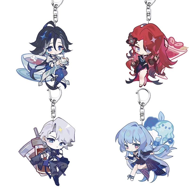 Path To Nowhere อะนิเมะ KeyChain Astrologer IGNIS Eirene ผู้ชายพวงกุญแจสําหรับผู้หญิงแฟชั่น Kawaii ร