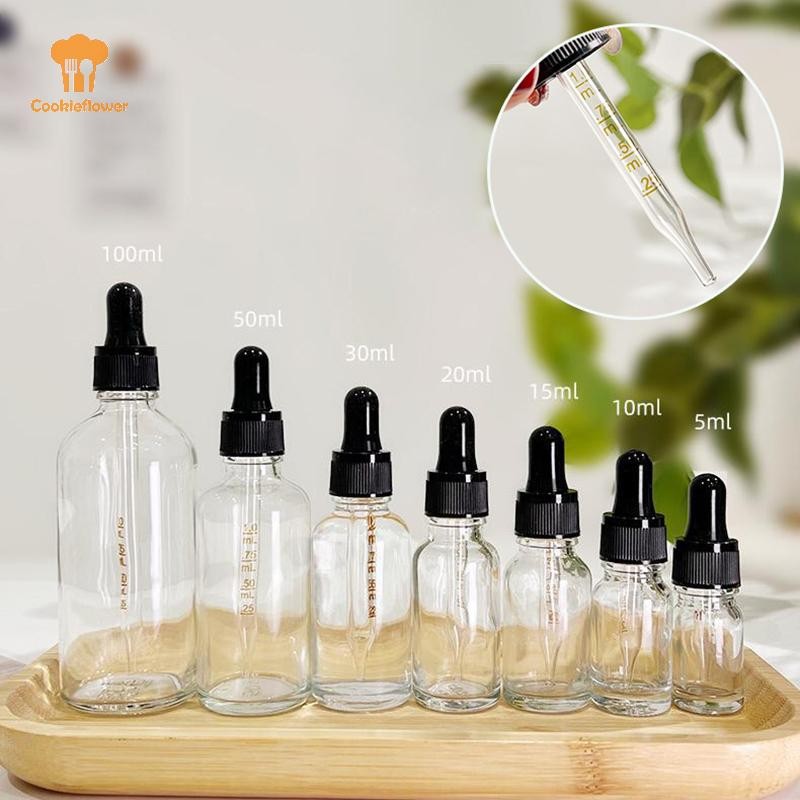 ขวดหยด CKFR พร้อมสเกล Reagent Eye Drop แก้วใสอโรมาเธอราพีขวดปิเปตของเหลวขวดรีฟิลเดินทางใหม่