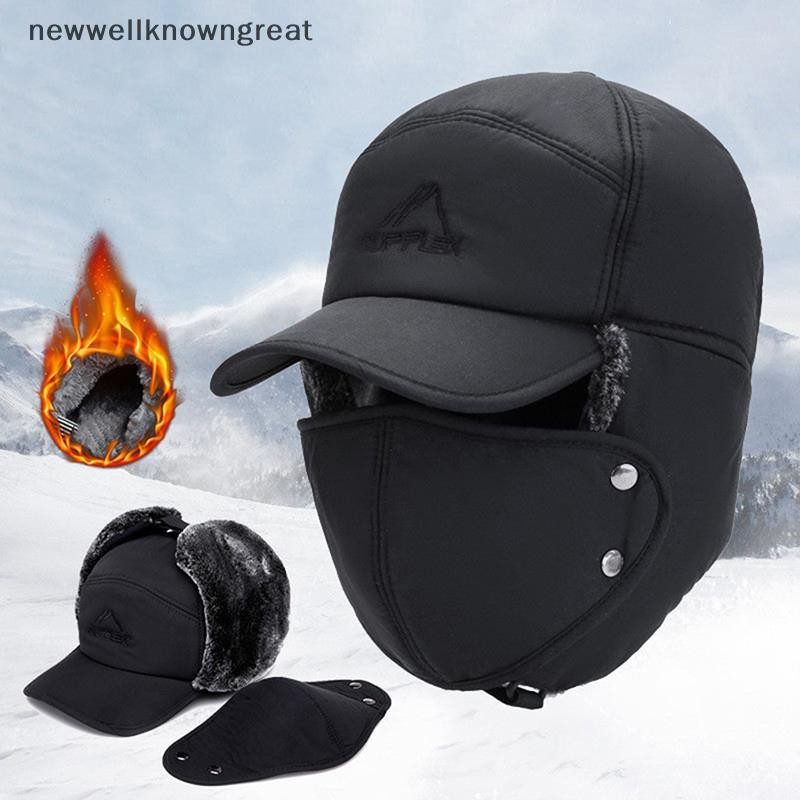 Newwellknowngreat ฤดูหนาว Warm Thicken Faux Fur er หมวกผู้ชายผู้หญิงหู Flap หมวกสกีนุ่มความร้อน Bonnets หมวกสําหรับ Extreme Cold Weather CAD