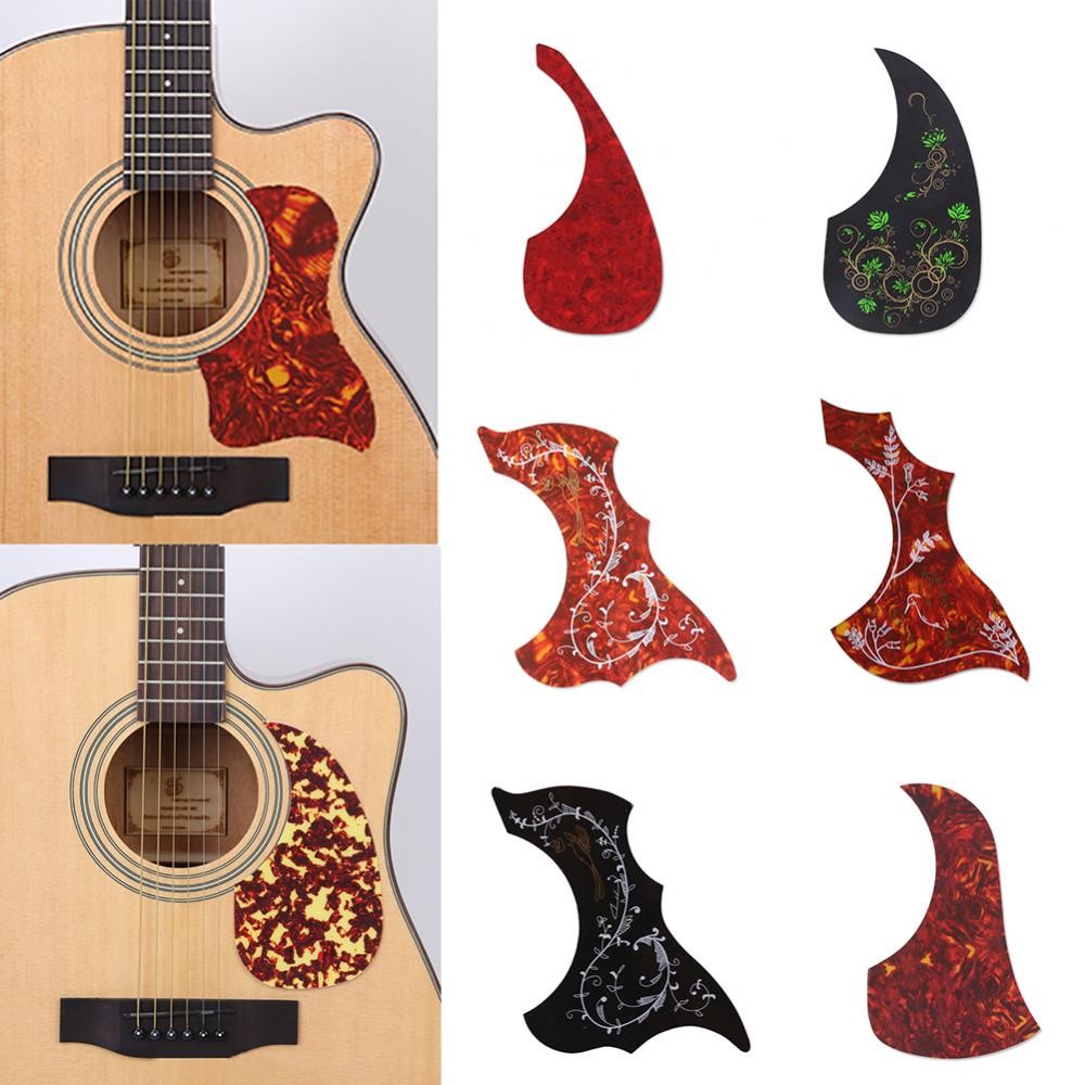 Folk Acoustic Guitar Pickguard Celluloid Scratch Plate Self-adhesive Pick Guard Board Sticker