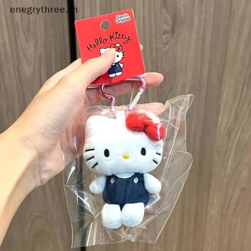 SANRIO ไทย & แฟชั่น 10ซม ซานริโอ สวัสดี คิตตี้ พวงกุญแจตุ๊กตา น่ารัก การ์ตูนหัวใจหัวเข็มขัดของเล่นตุ๊กตาจี้กระเป๋าน่ารักกระเป๋าเป้สะพายหลังเครื่องประดับของขวัญเสน่ห์.