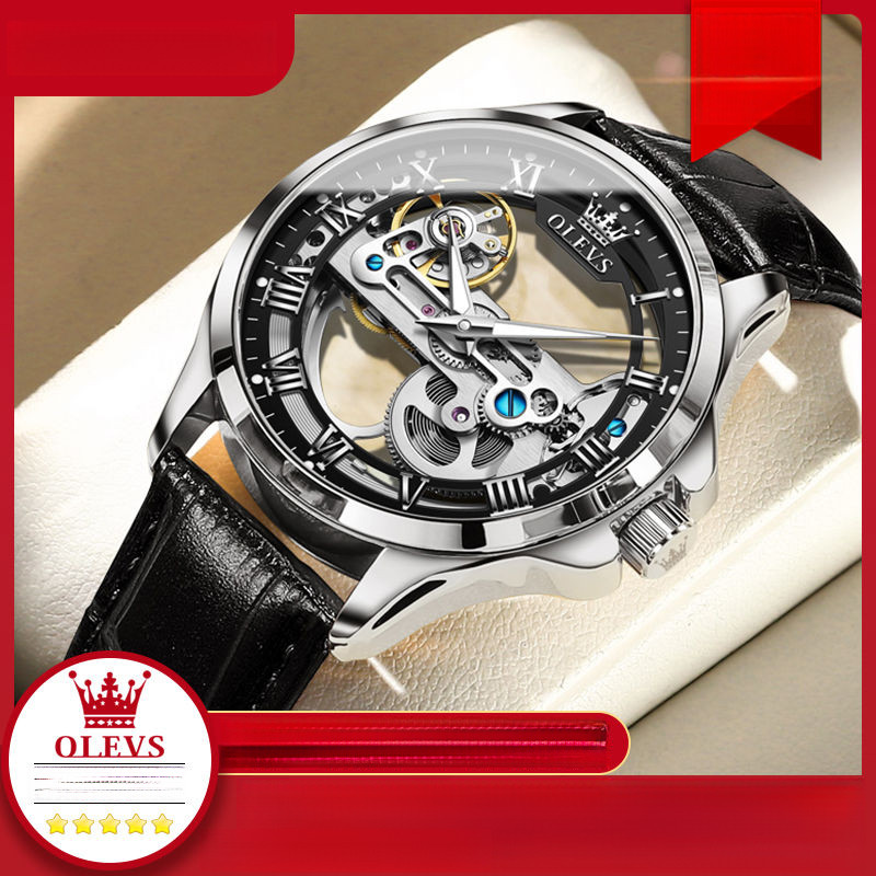 Olevs Watch Men's Mechanical Watch Automatic Hollow