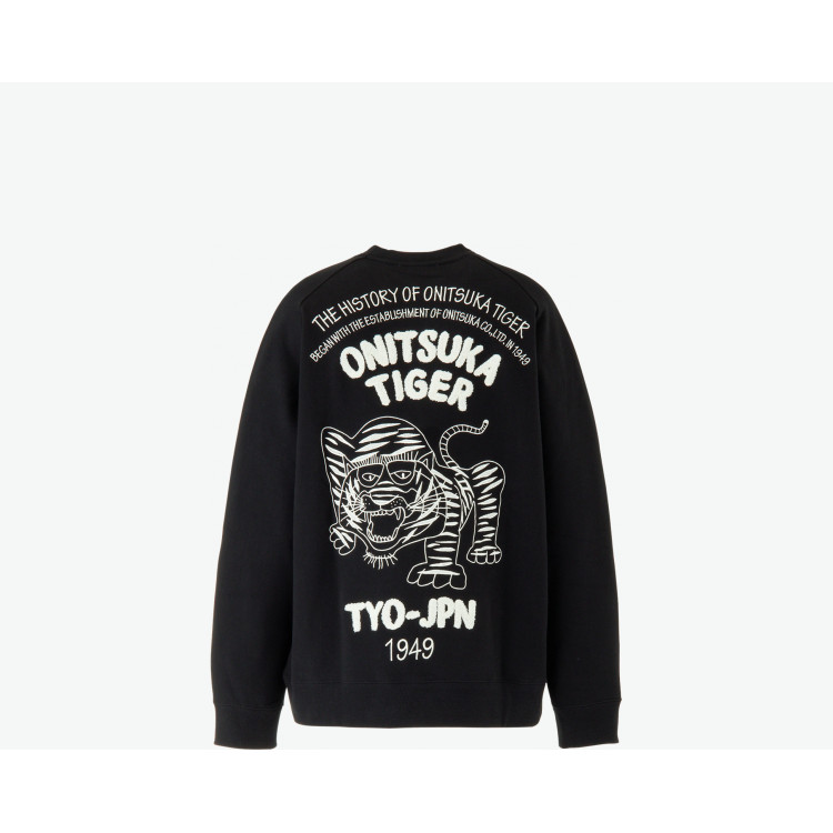 Onizuka Tiger ผ้าฝ้าย 100% ผู้ชายผู้หญิงเสื้อกันหนาวสบายแขนยาวสไตล์ใหม่พร้อมสต็อก