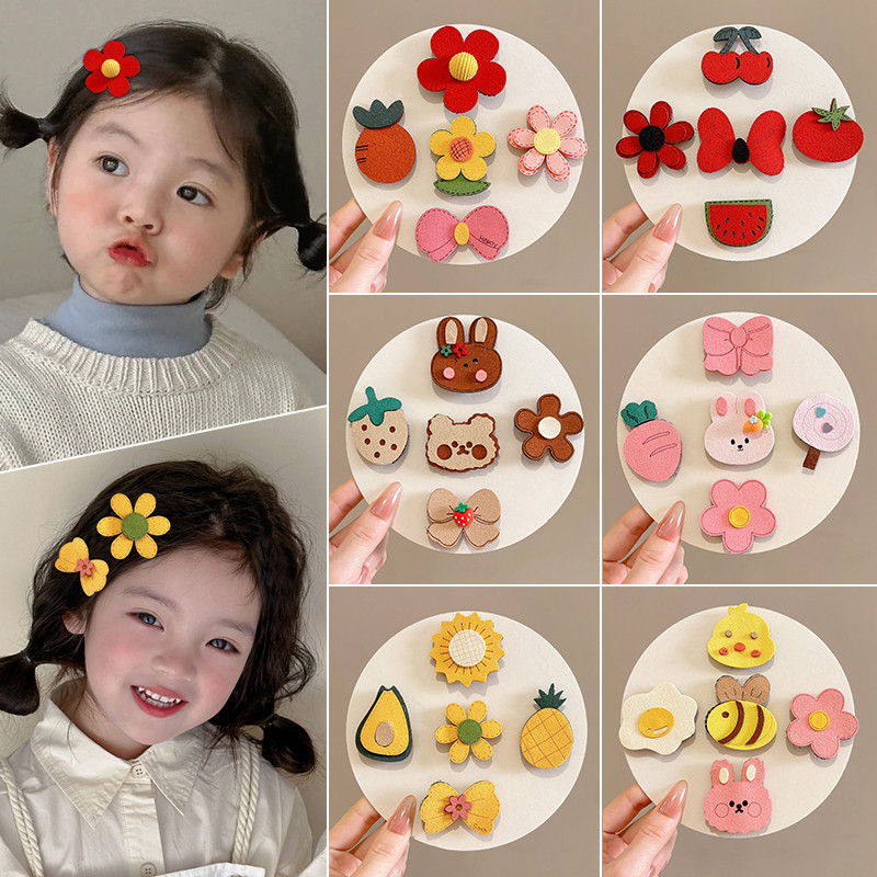 กิ๊บติดผมเวลโครดอกไม้น่ารักสําหรับเด็กสําหรับเด็กทารกที่จะไม่ทําร้ายผมกิ๊บติดผมหน้าม้าเครื่องประดับผม - รูปที่ 2