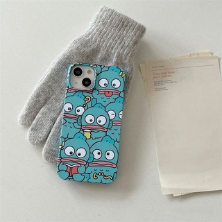 เคสมือถือปลาการ์ตูนสีน้ำเงินน่ารักแบบเต็มหน้าจอสำหรับ iPhone 16PROMAX 15Pro ซิลิโคนทนต่อสิ่งสกปรกได้11PROMAX 12 14Plus ป้องกันรอยขีดข่วน13PROMAX XS เคสกันกระแทก11PROMAX 16pro เคสแข็ง15PROMAX